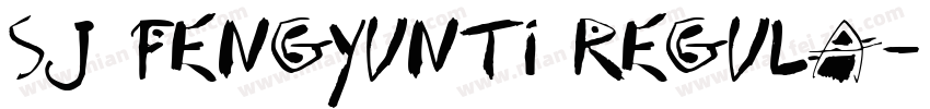 SJ fengyunti Regula字体转换